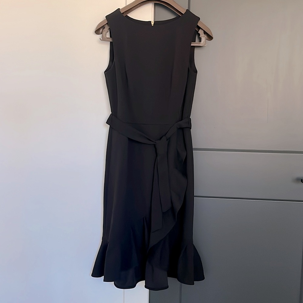 Calvin Klein Black Ruffle Dress Size 4